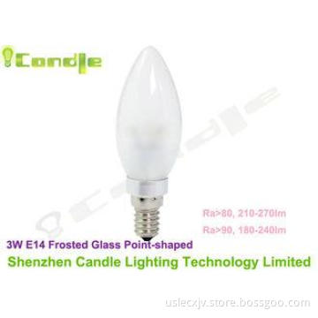 AC 220v 260lm 270lm Dimmable E14 Led Candle Bulbs 3 Watt  R